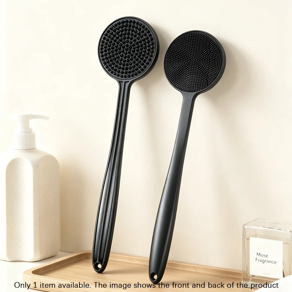 5pc Soft Silicone Exfoliating Brush Cleanser Manual Body Cleansing Body Care Scrubber Shower Gentle Massage Bath Brush For Men