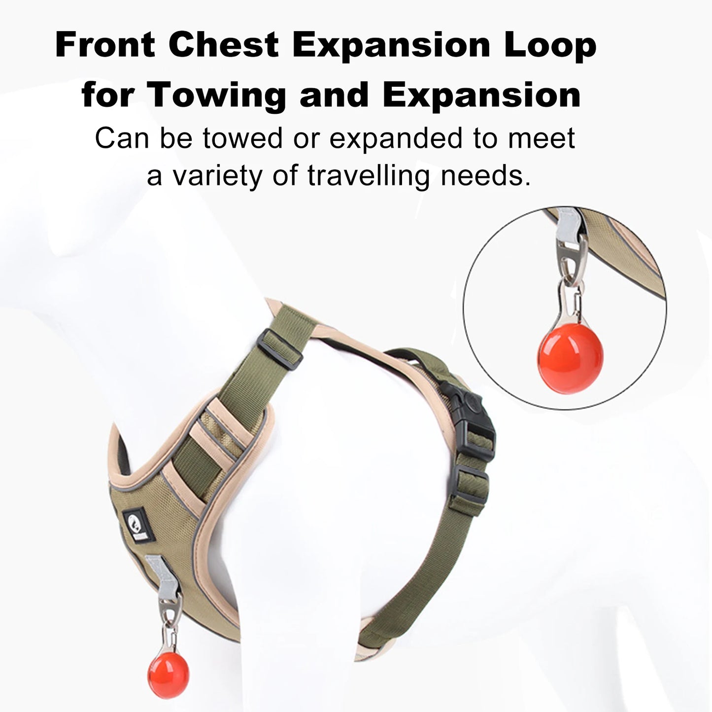 Dog Harness No Pull Dog Harness Adjustable Highly Reflective at Night Pet Chest Harness Easy Control Medium Large Dog Harness