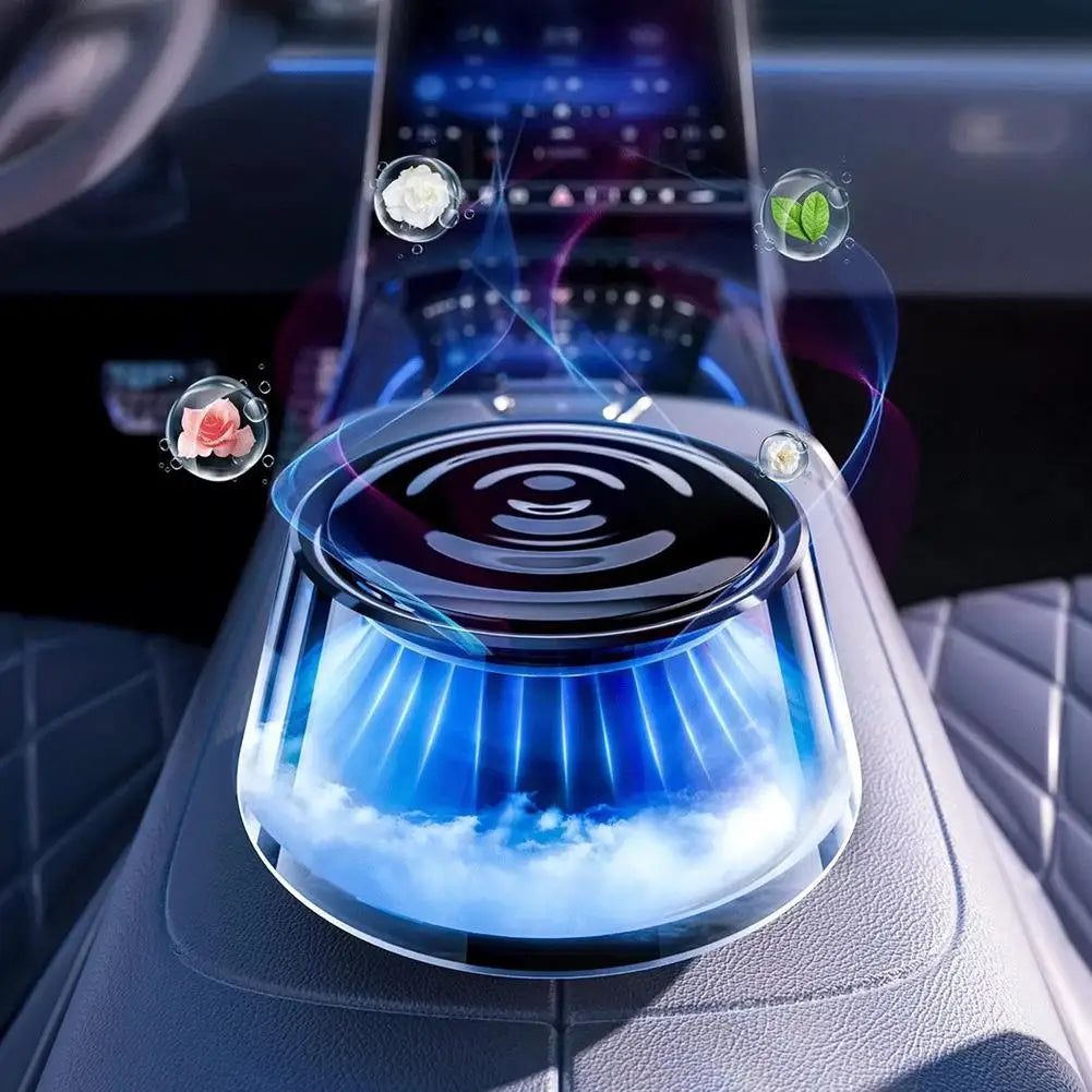 1Set Car Mounted Fragrance Machine Perfume 2025 New Durable Fragrance Automatic Spray LED Strip Aromatherapy Car Freshener