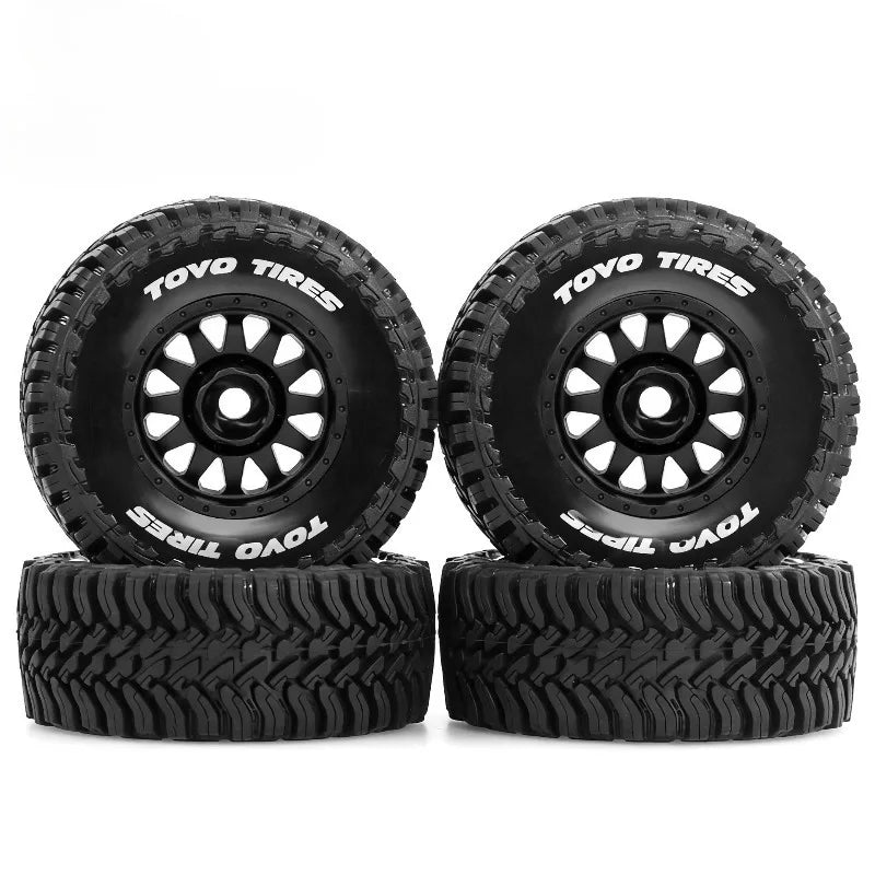 FOR 1/14 1/16 Racing Truck Tires Rubber Tyres 12mm Hex for RC Car ARRMA MOJAVE HPI HSP Tamiya MJX 14211 HBX 3100a Q130c SCYWltoy