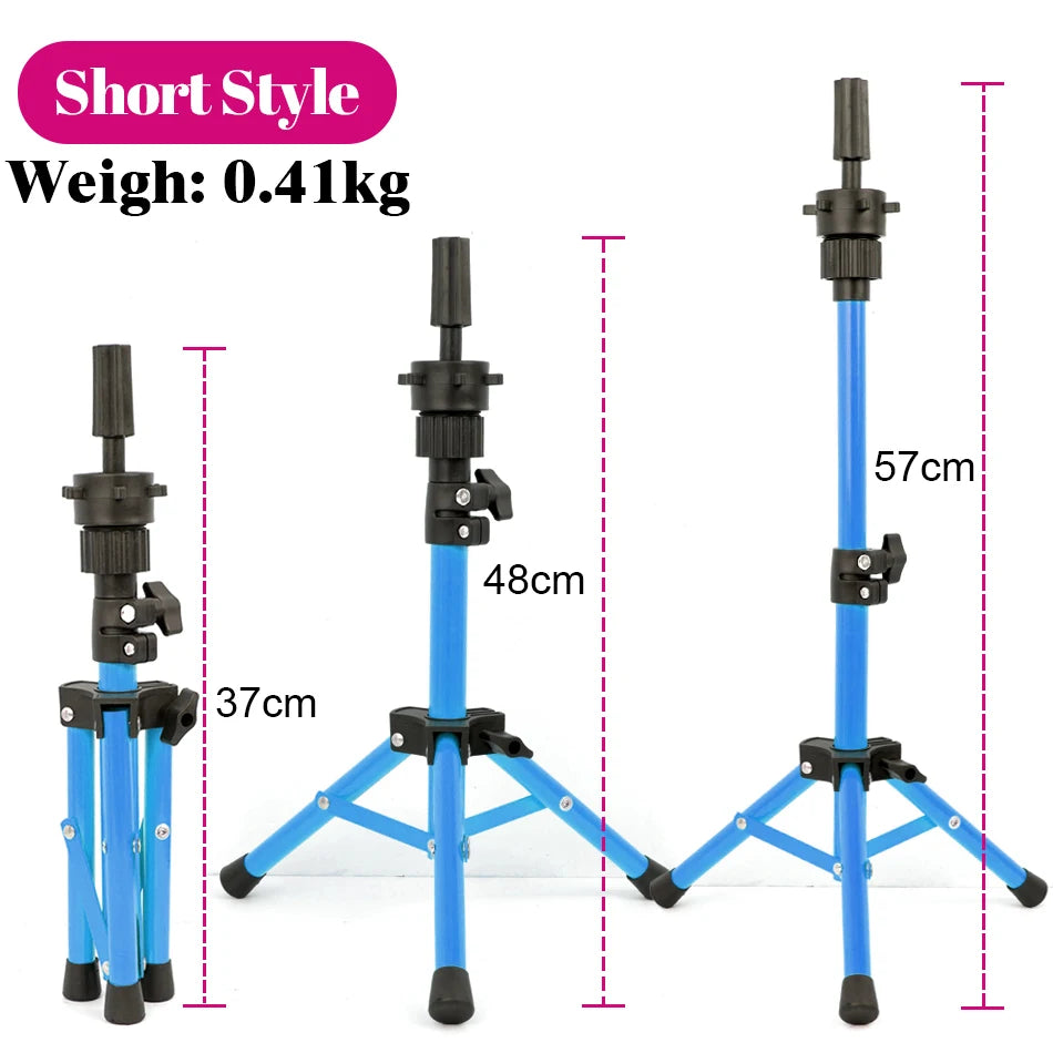 Mannequin Head Wig Stand With Adjustable Wig Tripod Stand Holder For Wigs Making Display cosmetology supplies hairdressing head
