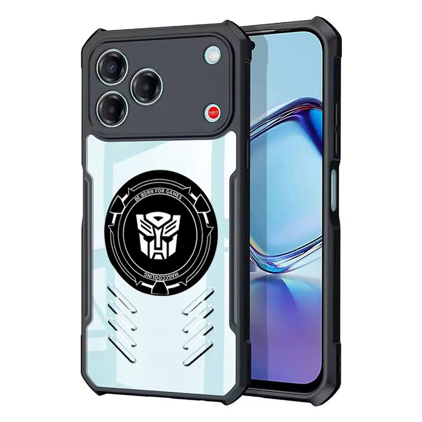 Heat Dissipation Phone Cases For Hotwav A17 Pro Max Case Magnetic High-permeability Four-corner Shock Proof Clear Cover 03-04-11
