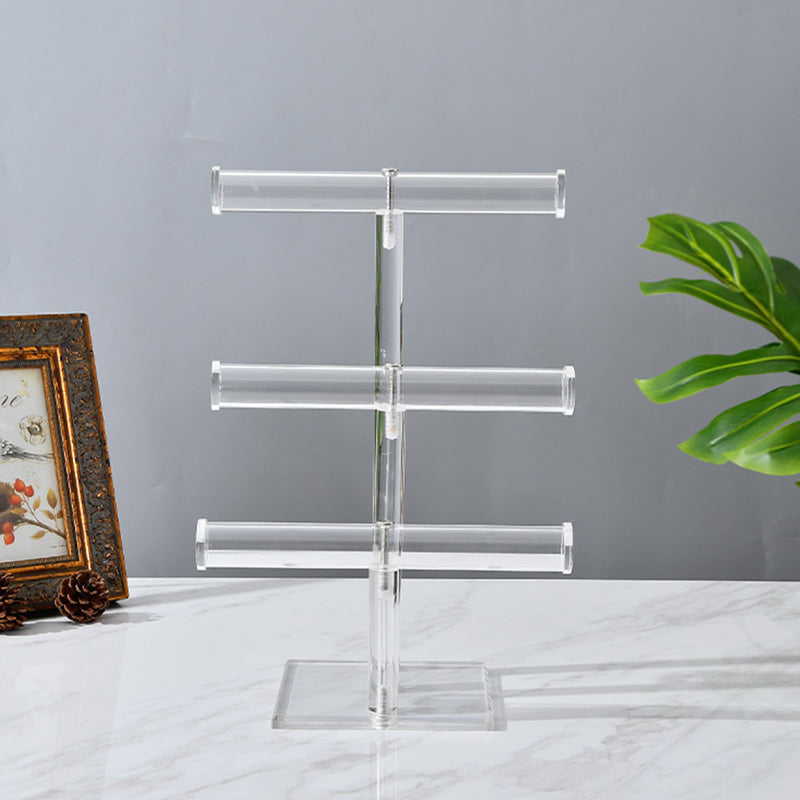 Clear Acrylic Bracelet Holder Stand Jewelry Display Organizer Shelf for Necklaces and Bracelets  Jewelry Packaging & Display
