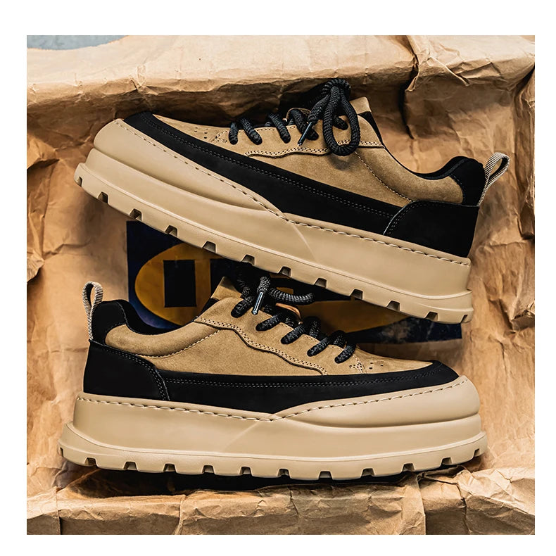 Loafers Casual Sneaker Thick Bottom Men's Sneakers Fashion Sports and Leisure Wear-resistant Shoes for Men Soft and Comfortable