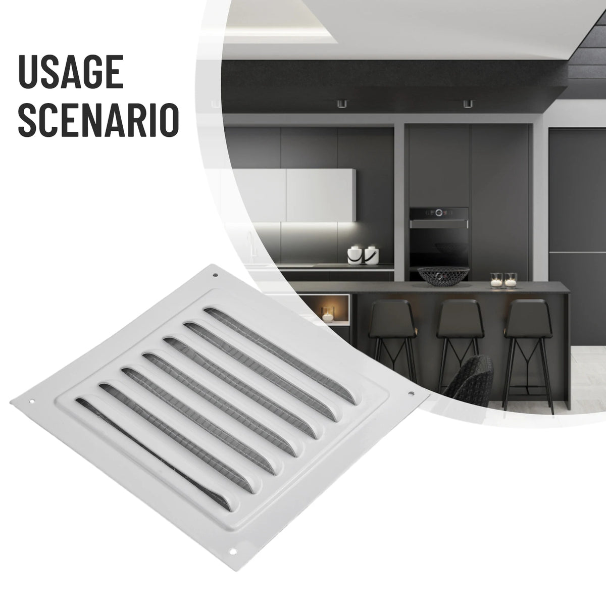 Air Vent Grille Ventilation Cover Metal Square Vent Insect Screen Cover Aluminum Vents Plate Louver Air Outlet Fresh System