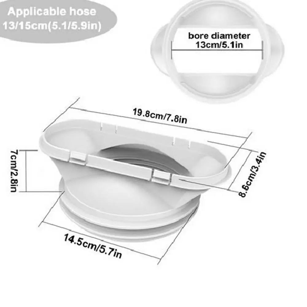 5.1/5.9" Diameter Portable AC Vent Hose Duct Outlet Mobile Air Conditioning Accessories Telescopic  Thickened Exhaust Pipe