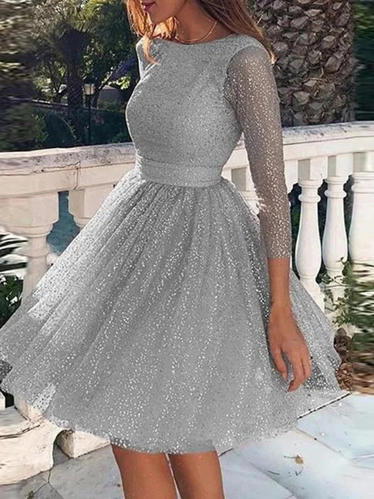 Wholesale 43 Stlyes Women Dress,2024 Spring Sexy Sequins Party Dress,Ladies Autumn Winter Fashion Long Sleeve Office Dress