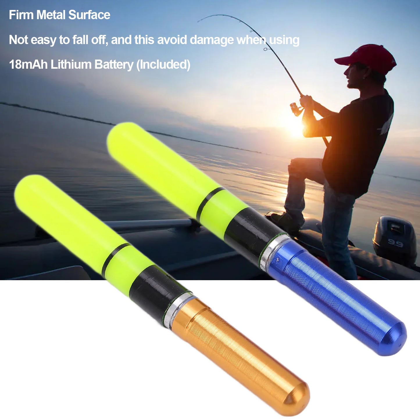 Electronic Glow Fishing Head Glowing Fishing Float Fishing Light Bright Electronic Floating Light Night Fishing LED Glow Fishing