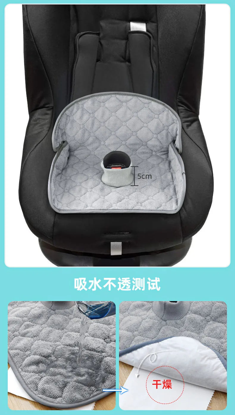Waterproof baby stroller cushion mats car seat accessories head support belt shoulder-sided protective cover Neck Protection pad
