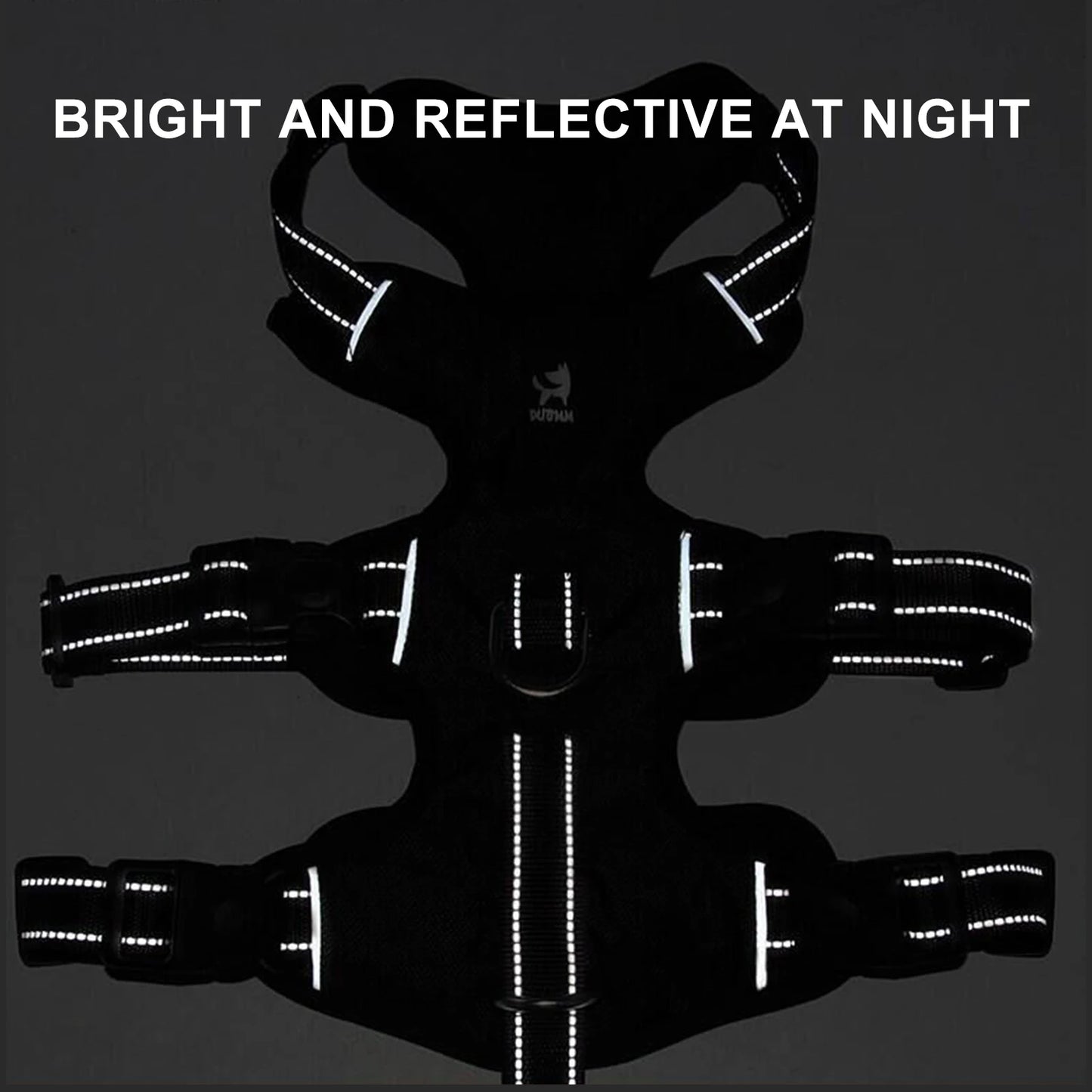 Dog Harness No Pull Dog Harness Adjustable Highly Reflective at Night Pet Chest Harness Easy Control Medium Large Dog Harness