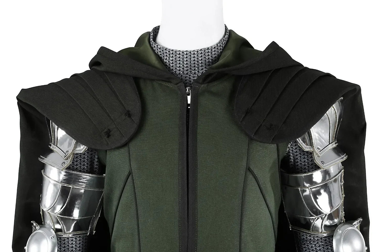 Halloween Black Doom Cosplay Costume Vest Pants Cloak Outfit Full Set and Individual Items Are Sold Man Battle Suit Custom Made