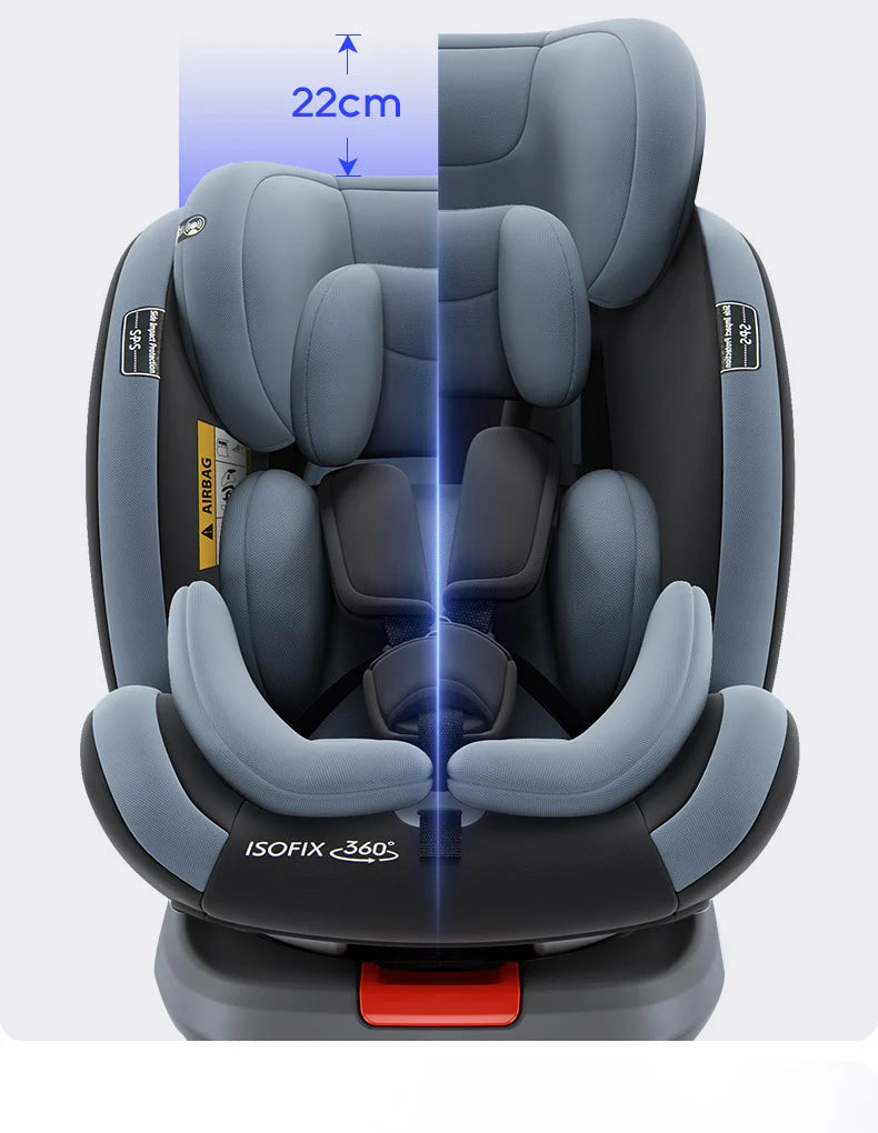 Child seat 360° ISOFIX rotating baby car seat Child Car Safety Seats ECE R129 5-point seat belt 0-12 Years Suitable for newborn