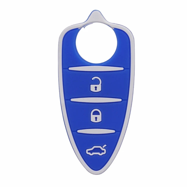 10pcs/lots Silicone Rubber Key Pad 3 Buttons for Alfa Romeo Mito Giulietta 159 GTA Flip Remote Key Colorful Pad Car Accessories