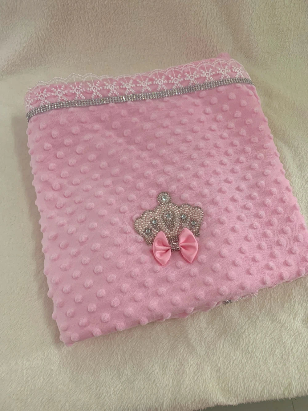 5pcs Baby Girl Outfits Set Welcome Home Hosptial Infant Receiving Blanket Pillow Bed Hat Mittens Romper Set