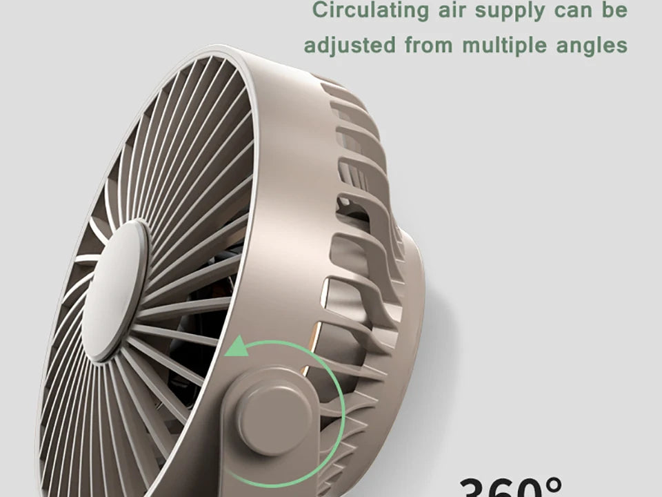 Remote Control Floor Table Air Cooler Mini Portable Wireless Ceiling Fan 360° Rotation 3-speed Wind For Camping Home Night Light