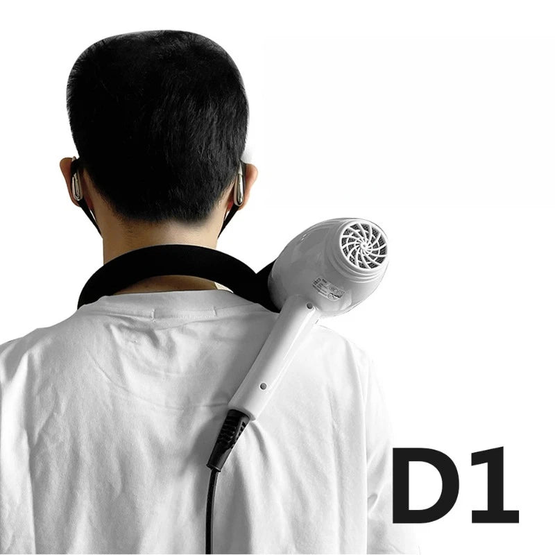 Pet Portable Neck Hair Dryer Holder Cat Grooming Supplies Adjustable Wind Direction Angle Pet Cleaning Products Accessories