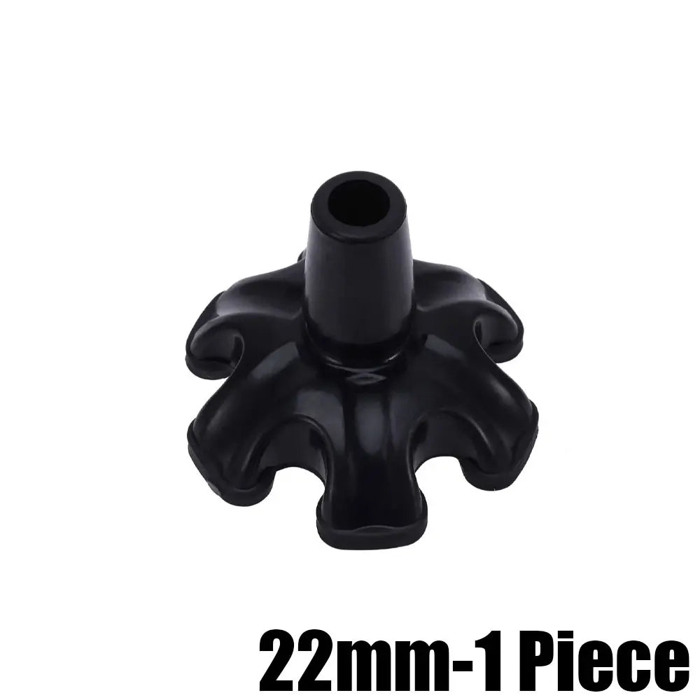 1Pc 19mm/22mm Cane Tips Replacement Foot Pad Heavy Duty Rubber Self Standing 6 Support Feets Base for Walking Canes Sticks