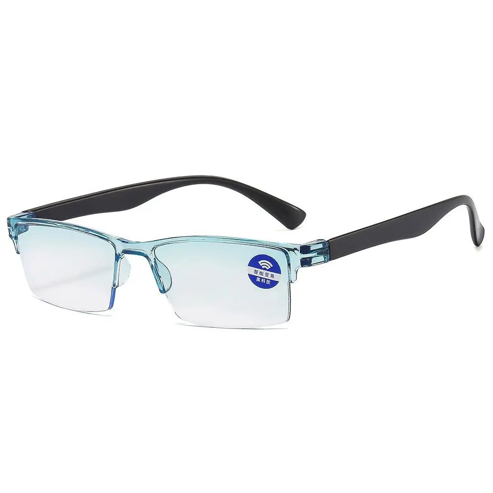 Ultralight Anti Blue Ray Reading Glasses Smart Automatic Zoom Reading Glasses Autofocus Power Half-Rim Near Far Computer Glasses