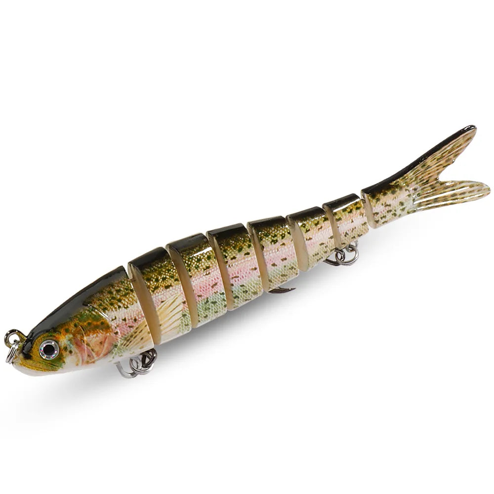 Swimbait 11g 16g 27g Joint Bait Slow Sinking Bionic Fish Swimming Pesca Bass Treble Hook Carp Fishing Tackle 8 Segment Hard Lure