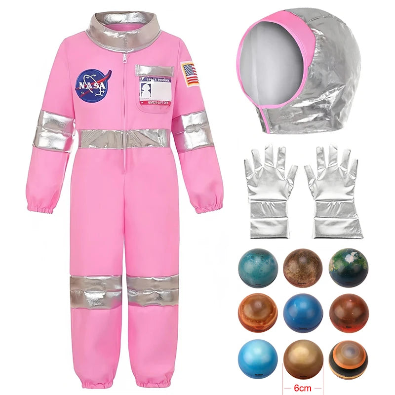 Fantasy Space Astronaut Kids Clothes Halloween Spacesuit Carnival Party Girls Outfits Festival Performance Children's Clothing