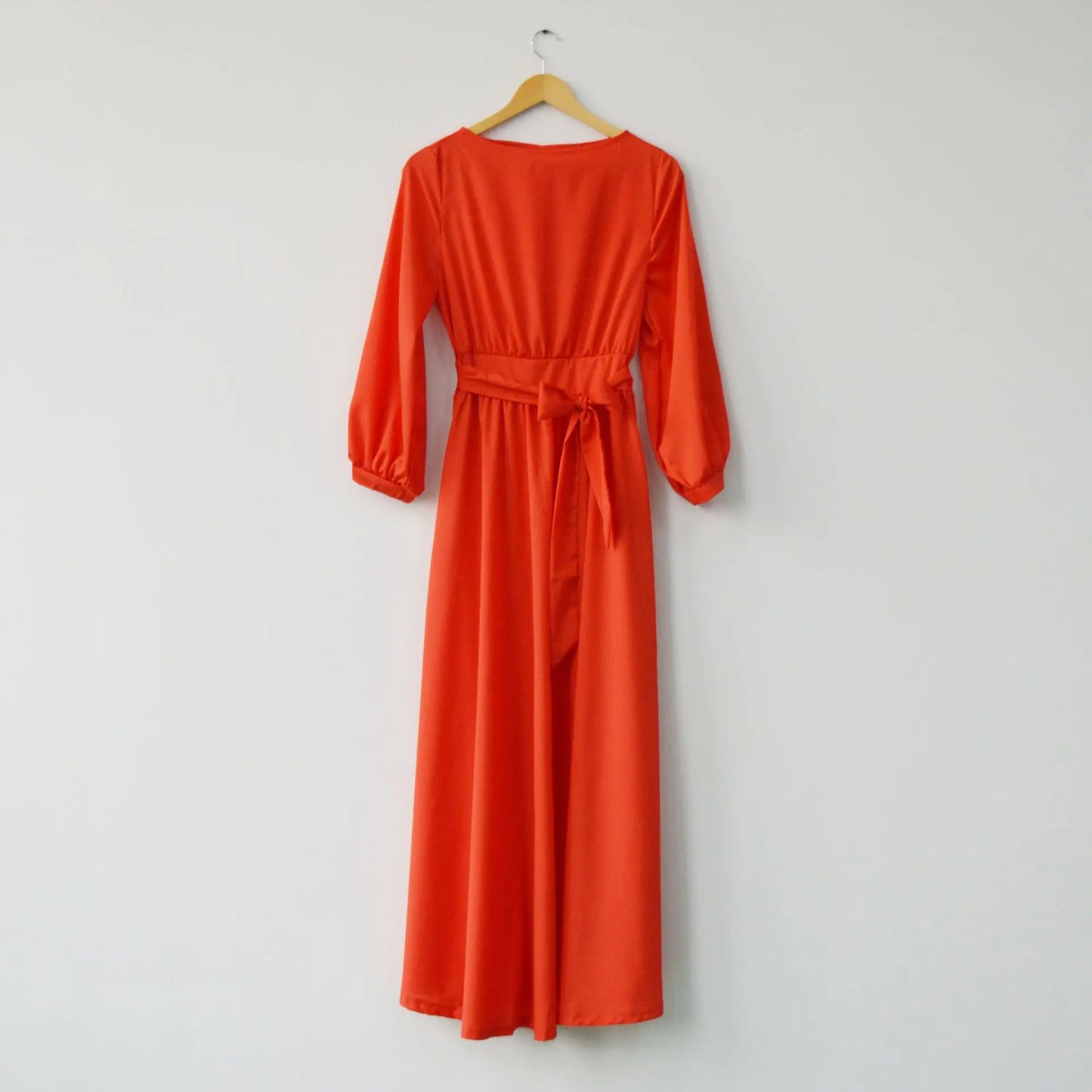 Bohemian Long Summer Dress Casual Lantern Sleeve round Neck Dress Polyester Fiber Mid Waist Print Patchwork Urban Casual Style