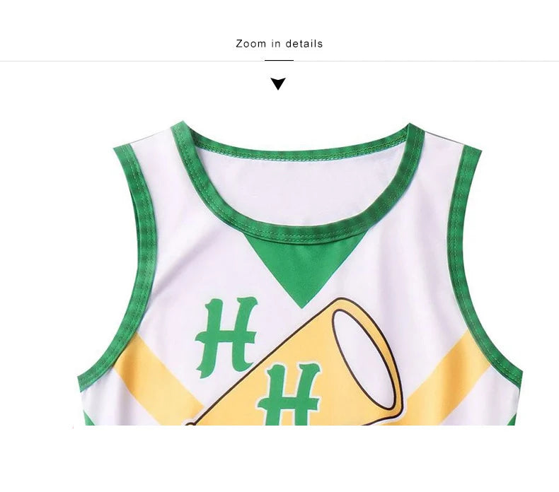 Stranger Uniform Sleeveless Costume Halloween Chrissy Cunningham Cheerleader Cosplay Hawkins High School Costume Dress