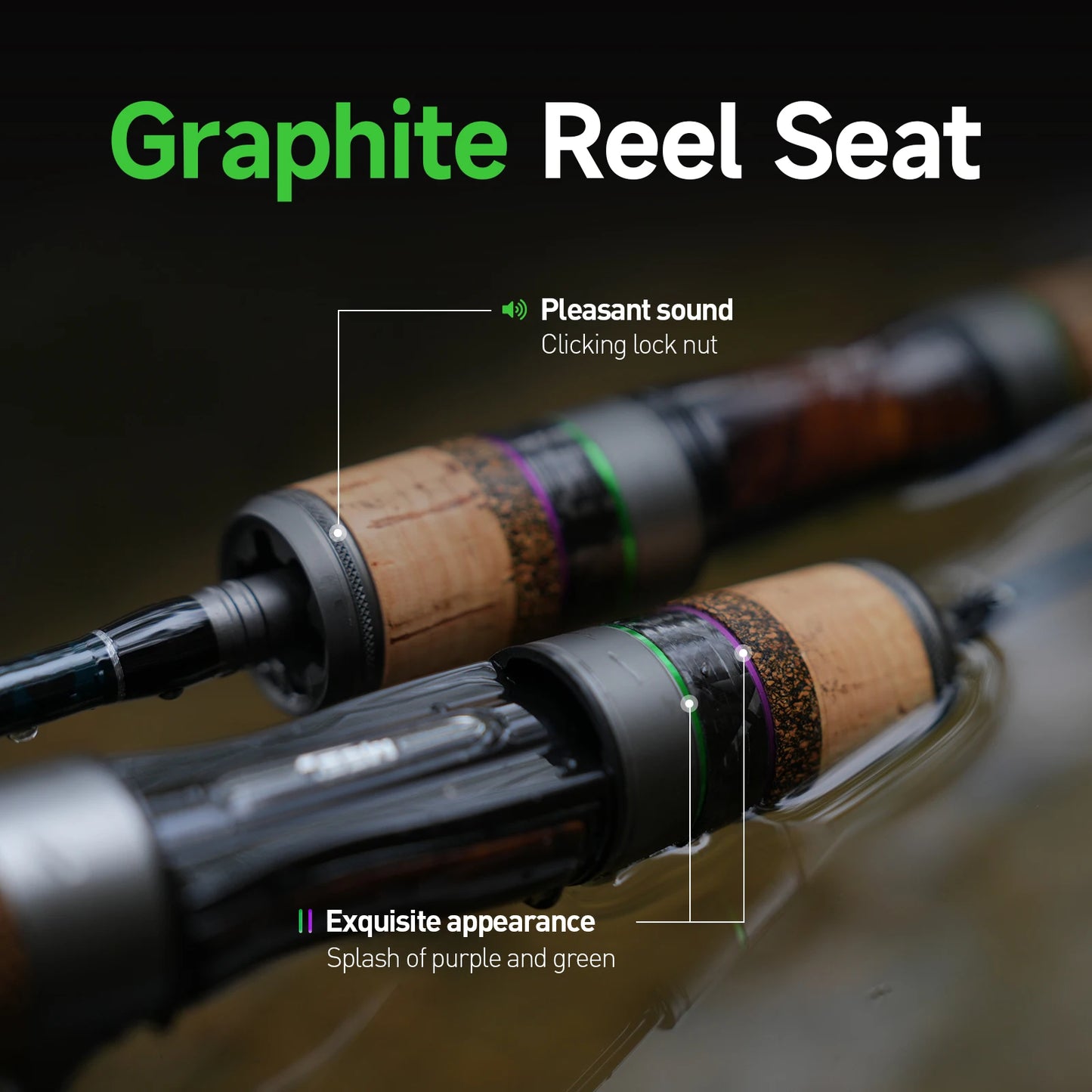 HANDING Magic L Micro BFS Fishing Rod Carbon Fishing Rod Lure Weight 1-8g FUJI® O+A Guide Rings UL/L Spinning Rod Casting Rod