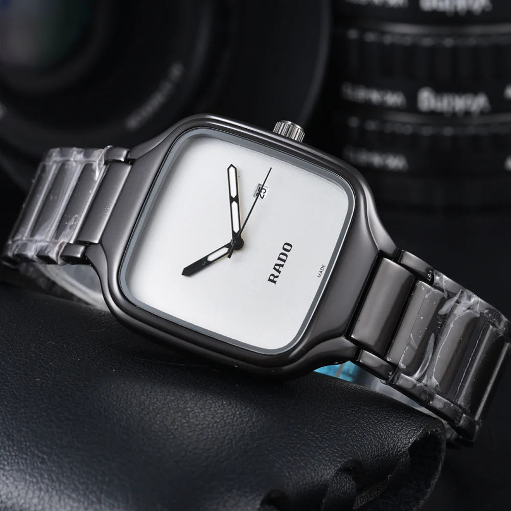 TOP Quality Rado Original Brand Watches For Mens Fashion Multifunction Auto Date Quartz Watch Classic Business AAA Male Clocks