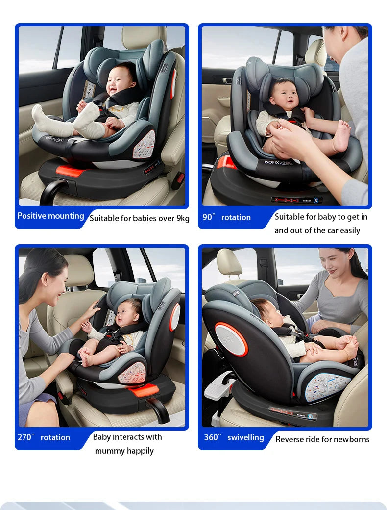 Baby Car Seat ECE R129 ISOFIX 360° Rotation Newborn