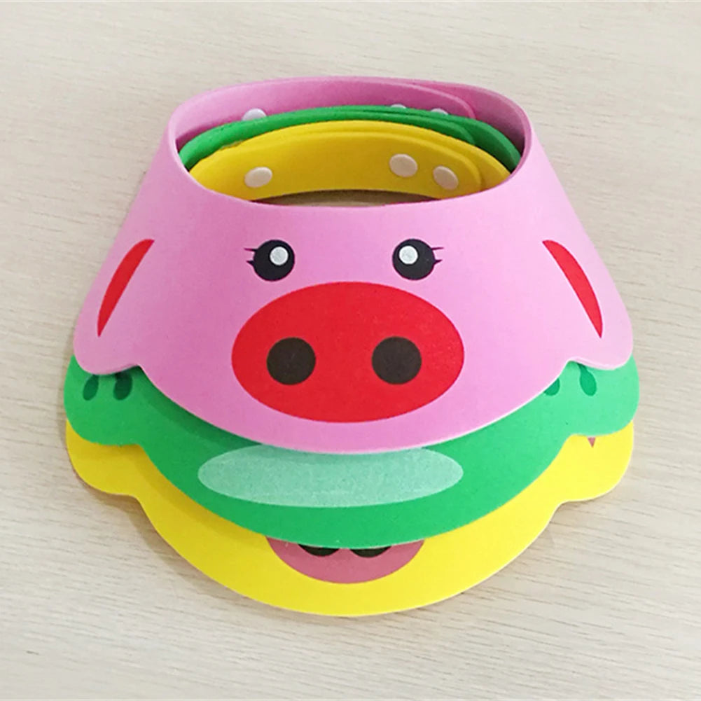 Baby Shampoo Cap Adjustable Kids Infant Ear Protection Shampoo Cap Cute Bathing Visor Wash Hair Hat Children's Protect Eyes Hair