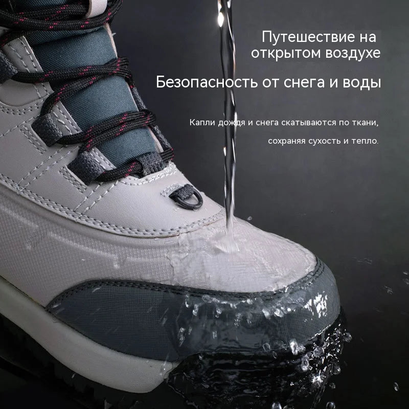 Men's Winter Boots 2025 New Waterproof Anti Slip Snow Boots For Men Thickened Fleece Outdoor Winter Sport Shoes Man For -40℃