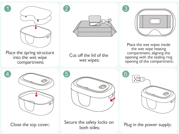 Momcozy Baby Wipe Warmer, Large Capacity, Fast and Even Heating, 4 Modes of Temperature Heating Control, with Night Light