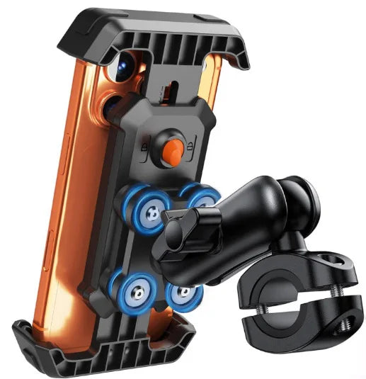 Bike Phone Holder Mount 360° View Universal Motorcycle Holder for 4.7-7 inch Mobile Phone Stand Shockproof Bracket
