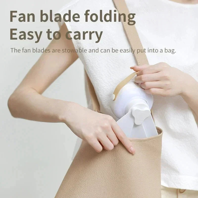 Portable Wireless mini Ceiling Fan Light USB Fan with Remote Control, Stand, Night Light, Home, Outdoor, Camping, New Year Gifts