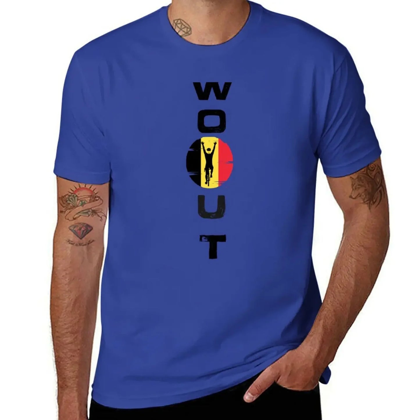 wout van aert T-Shirt cute clothes man clothes summer top quick-drying funny t shirts men