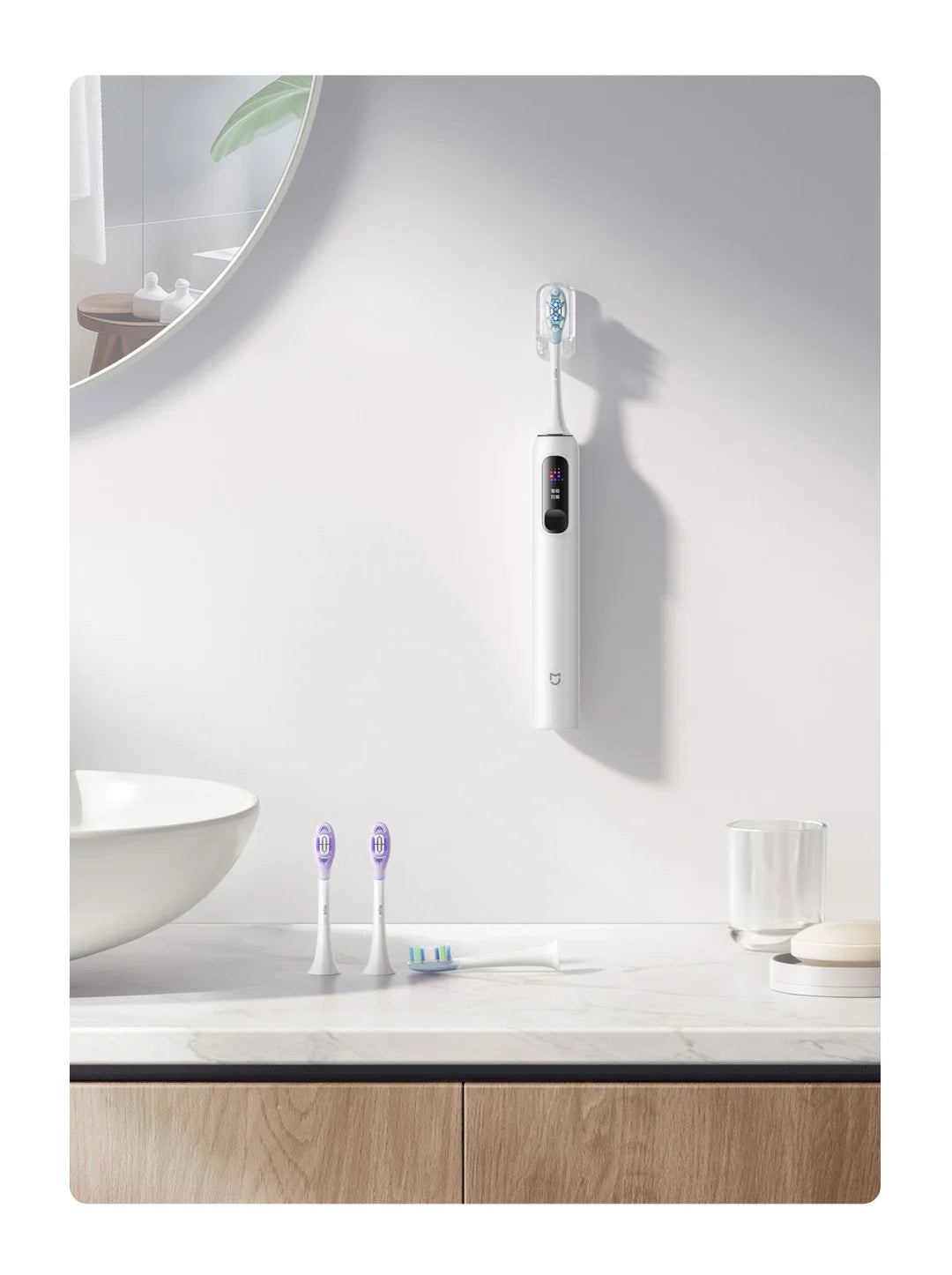 MIJIA Oscillation Electric Toothbrush Pro Love Gift Box,Smart Screen Pressure,IPX8 Waterproof,180 Day Battery,4 Mode With 4 Head