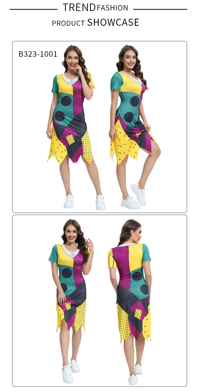 Halloween Cosplay Costume For Women Sally Printed Dresses Party Costume Zenti Carnival Bodysuits Dress Up Female Women Leggings