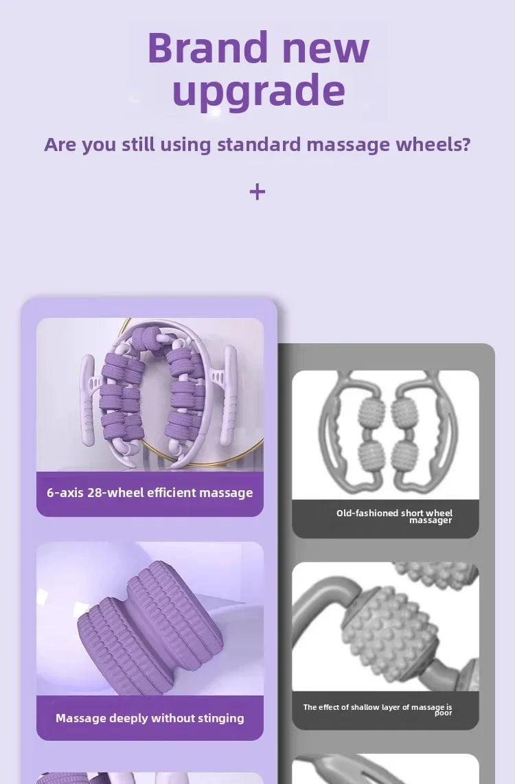 Newest  Wheel Annular Leg Clamp Massager Relax  Massager Anti-cellulite Massager Body Slimming Roller Massage for Body