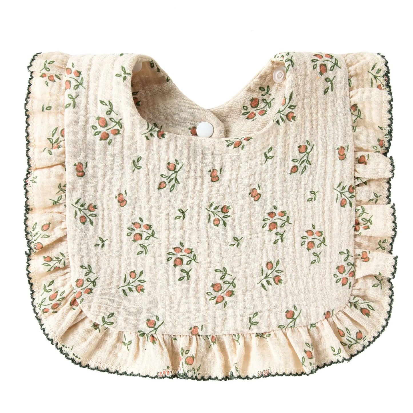 Newborn Baby Bibs Infant Burp Cloths Baby Stuff Feeding Drool Bandana Saliva Towel Toddler Ruffle Floral Bib Baby Accessories
