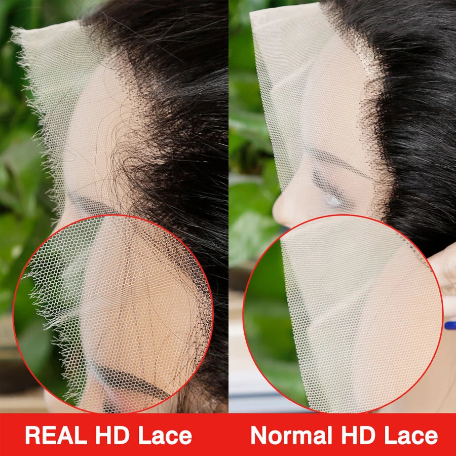 13x4 13x6 HD Lace Frontal Only Real HD Lace 5x5 Closure Melt Skins 6x6 7x7 9x6 HD Lace Closure Invisible Human Hair HD Closure