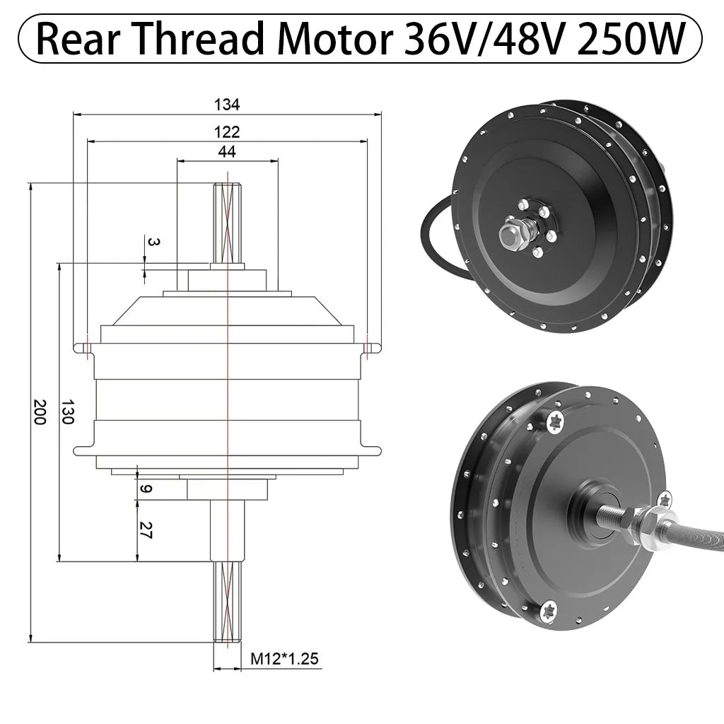 250W 350W 500W High Spedd Ebike Hub Motor & Assembled Wheel 20-29Inch 700C Tyre Electric Bicycle  Rotary Cassette Ebike Kit