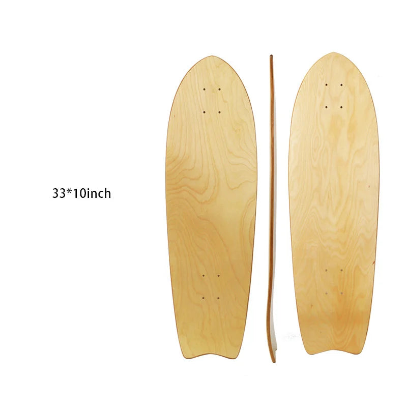 28/30/31/33/36 Inch Skate Board Smooth Maple DIY Skateboard Longboard Blank Land Surfboard Deck Short Board For Outdoor Sports