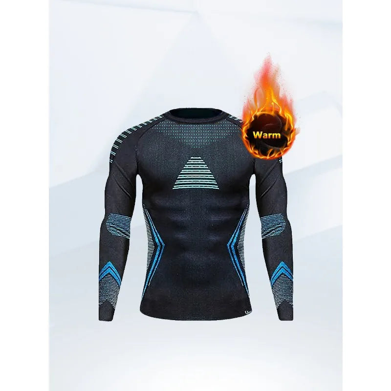 Outdoor Skiing Quick-drying Clothes Running Jumping Skiing Sportswear Moisture-wicking Thermal Underwear Functional Set