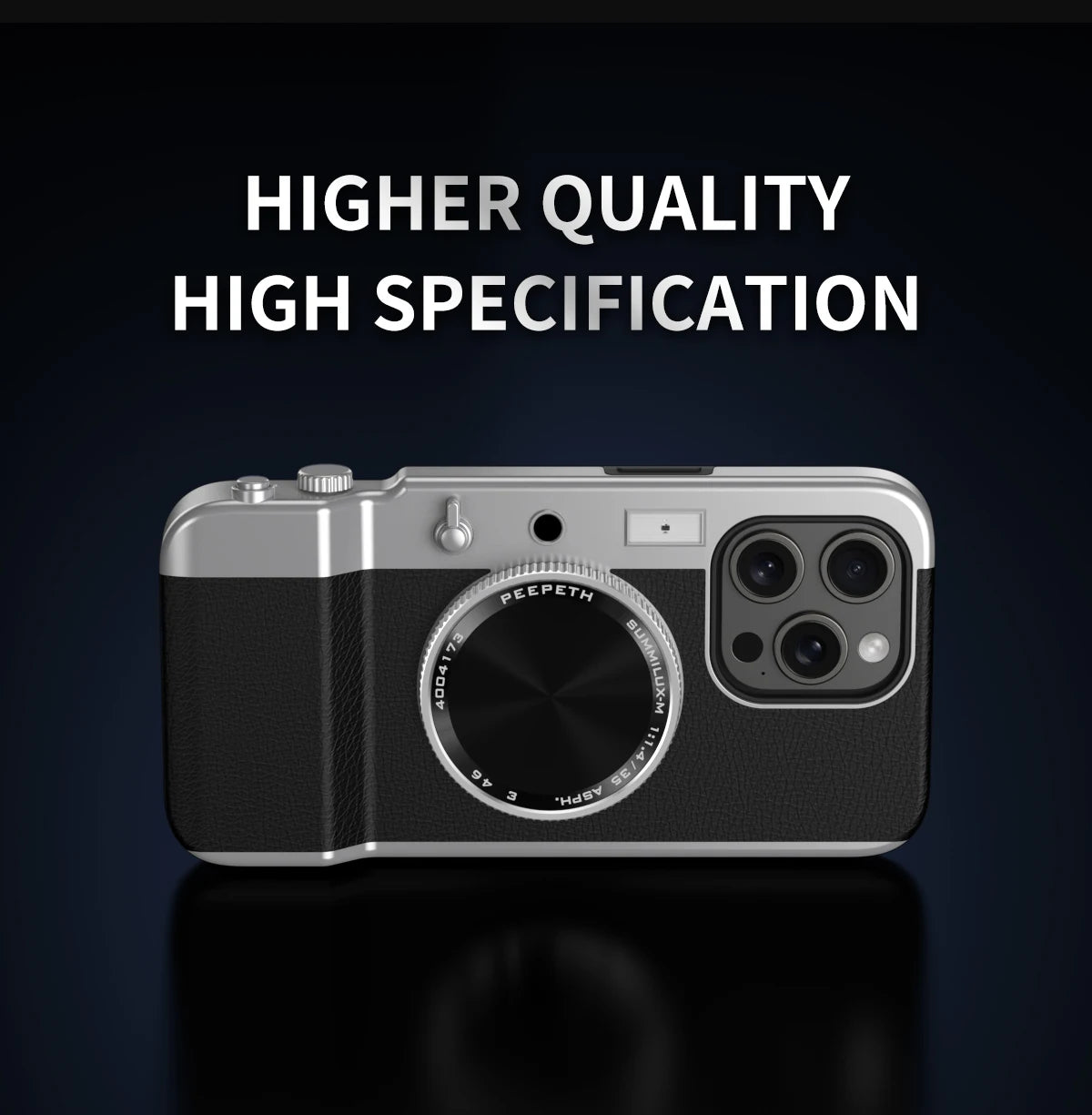 Retro Magnetic Multifunctional Camera Phone For 16 15 14 13 12 11 Pro Cosmetic Mirror Shockproof Cover