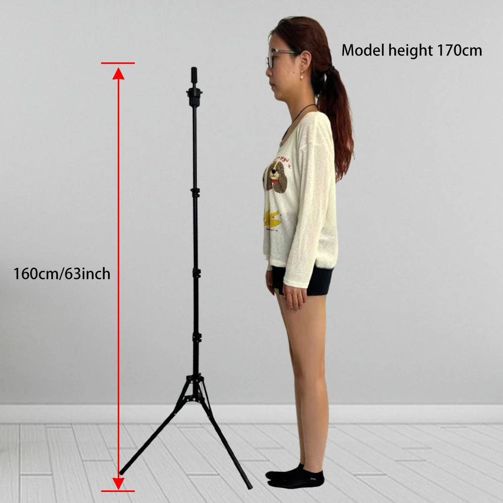 Nunify 21-25Inch Canvas Block Head Mannequin Adjustable Wig Stand Tripod With Rotatable Head Holder For Hairdressing Exhibitions
