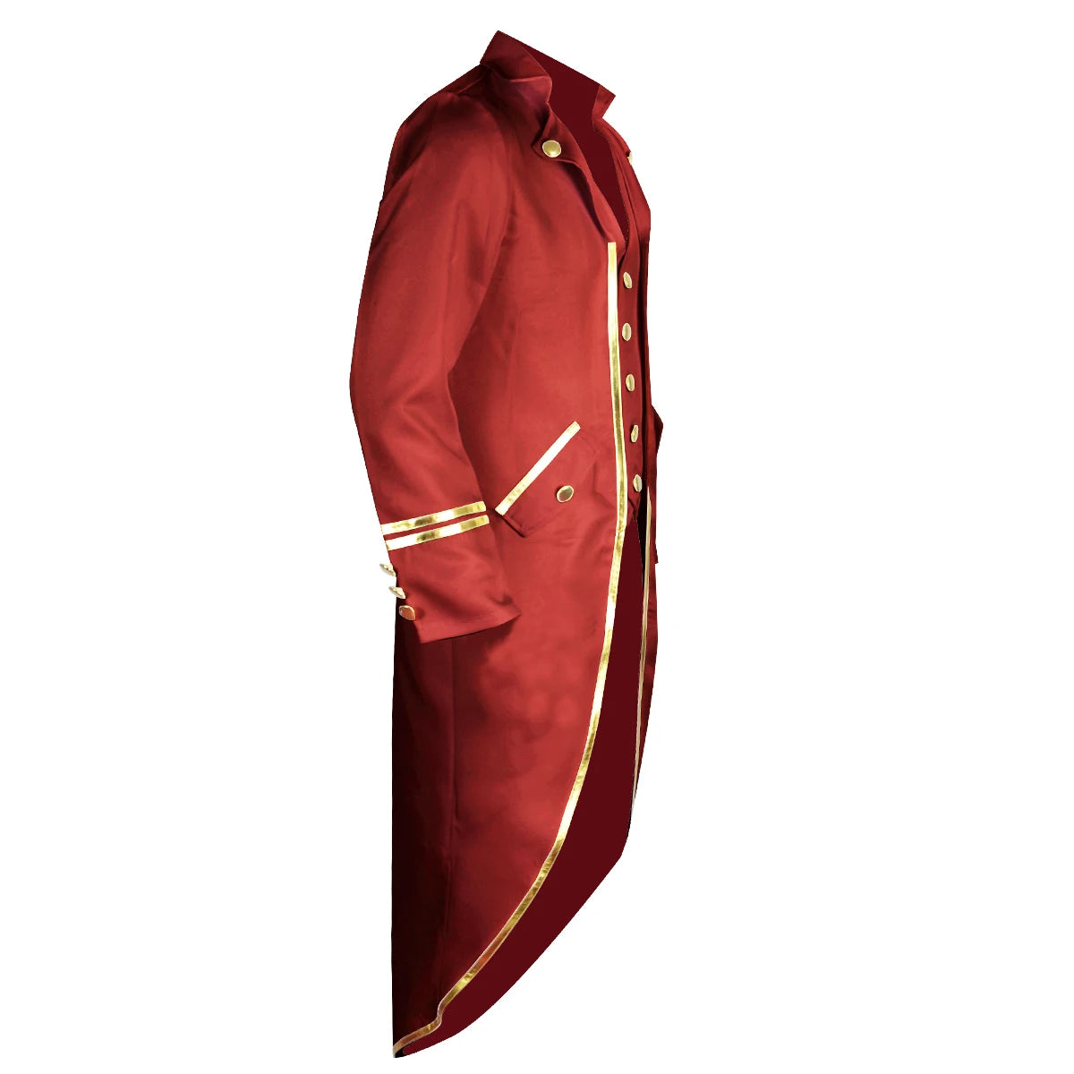 Halloween Costume Men Tuxedo Medieval Vintage Costume Male Mid-Length Punk Vintage Gilt Tuxedo Stage Performance Clothing