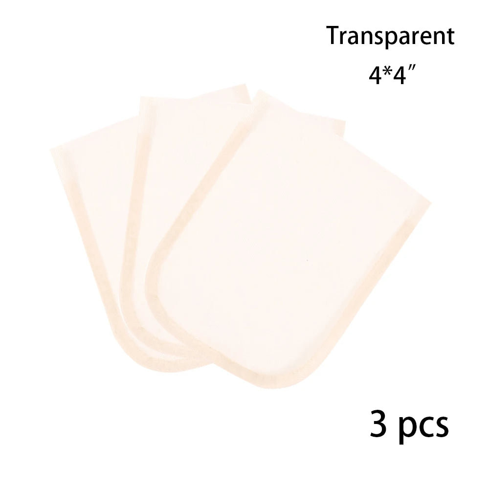 Plussign Transparent Brown Swiss Lace Hairnets 2*4 2*6 4*4 5*5 13*4 13*6 Base Hair Net For Making Lace Frontl Closure 3Pcs