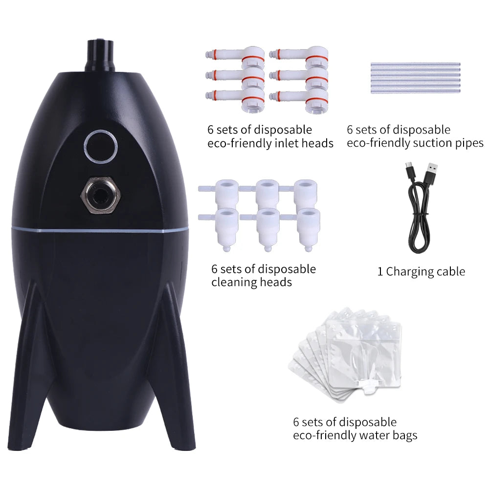 YILONG Tattoo Needle Cleaner Rechargeable Battery Infrared Automatic Ink Flush Permanent Makeup Tattoo Needle Washing Machine