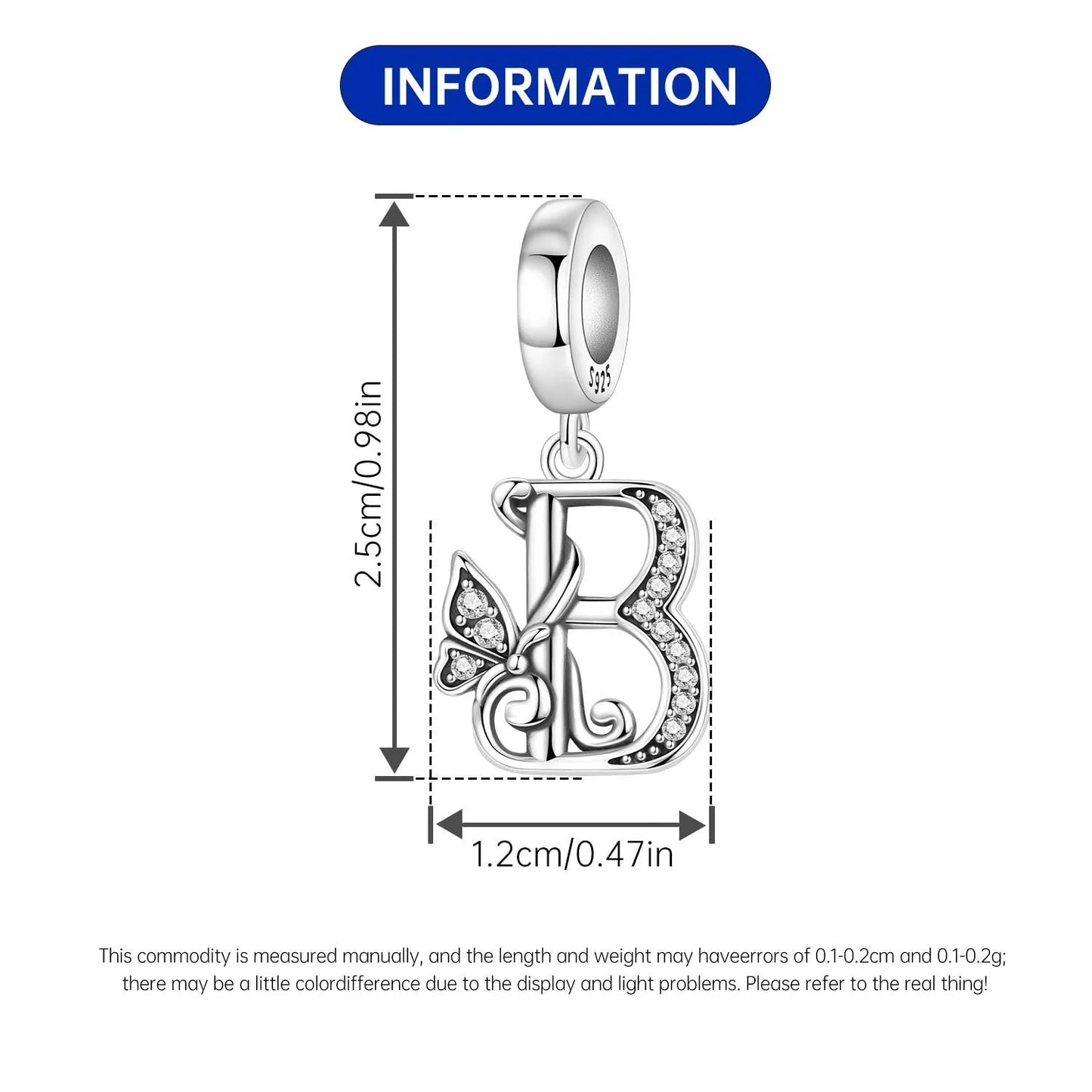 2026 New 925 Sterling Silver Zircon Scroll Grass Pattern 26 Letter Bead Charms for Women Fit DIY Bracelet Necklace Jewelry Gift