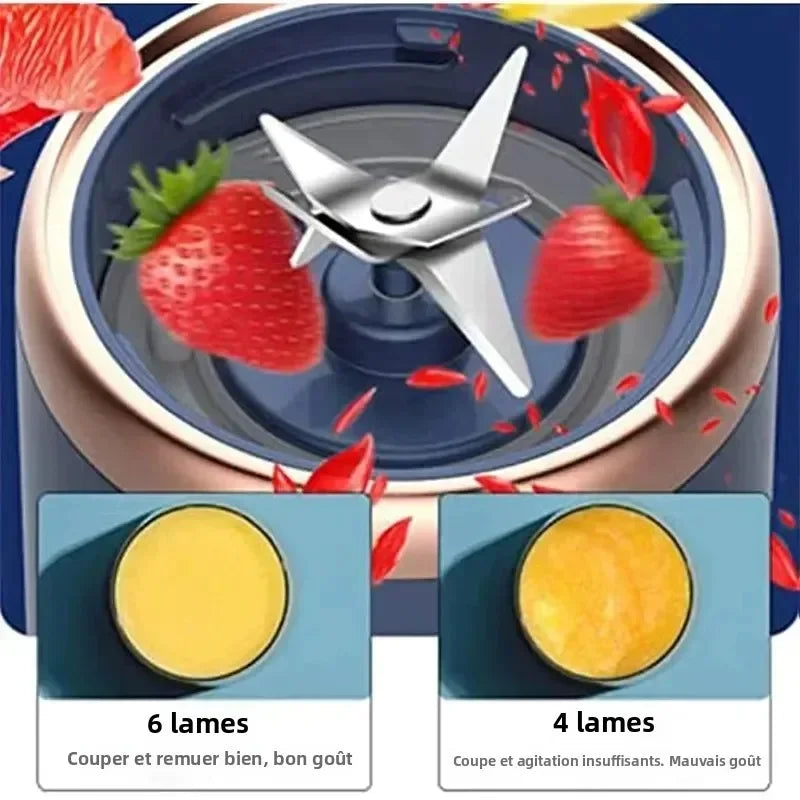 400ml Portable USB Blender Electric Travel Juicer Cup For Smoothie Milkshake Kitchen Mini Mixer Tool